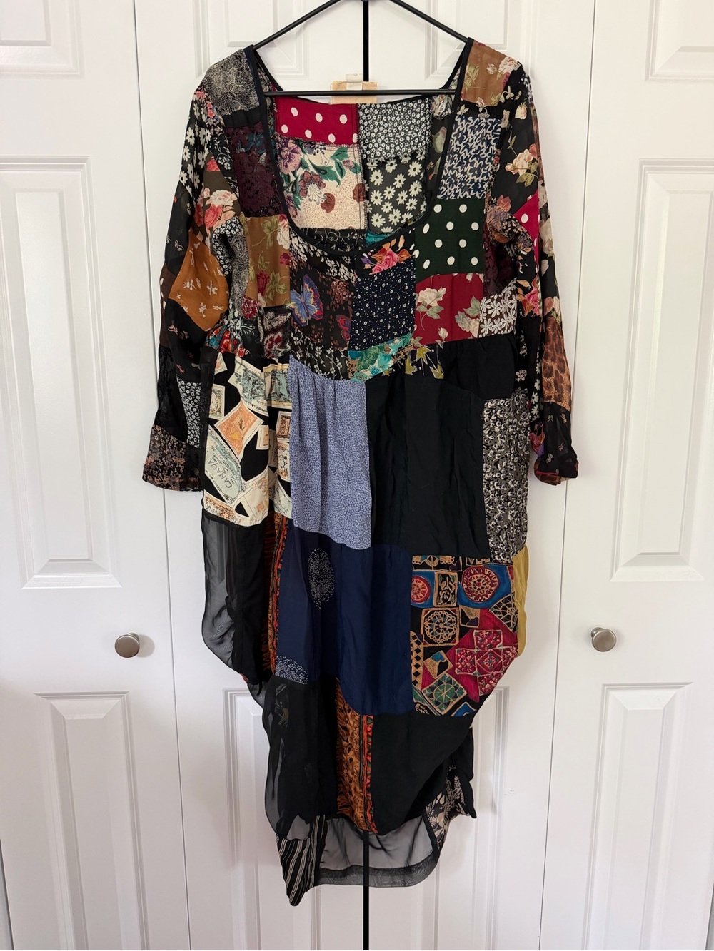 Vintage Laise Adzer Patchwork Dress